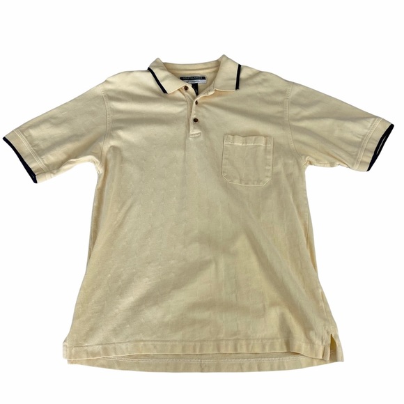 VTG Golf Classics By Munsingwear Polo Shirt Mens Size Large Yellow - Picture 3 of 11